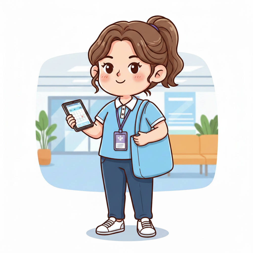 第一版陪诊师形象设计-阳光热情温馨的女性形象